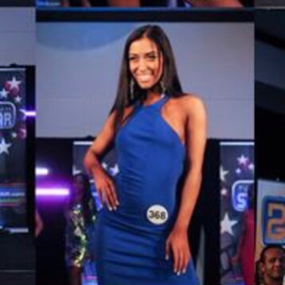 💖 BEBE BLUE GOWN 💖 - Picture 2 of 3